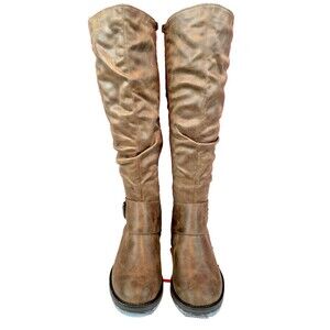 Womens Limelight Madison "Cassie" Equestrian Brown Slouch Riding Boots sz 6.5M